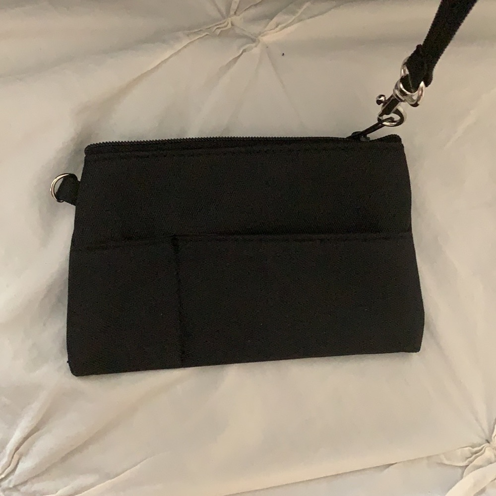 Leonard Drake Black Nylon Tan Shoulder Tote Bag - Picture 8 of 11